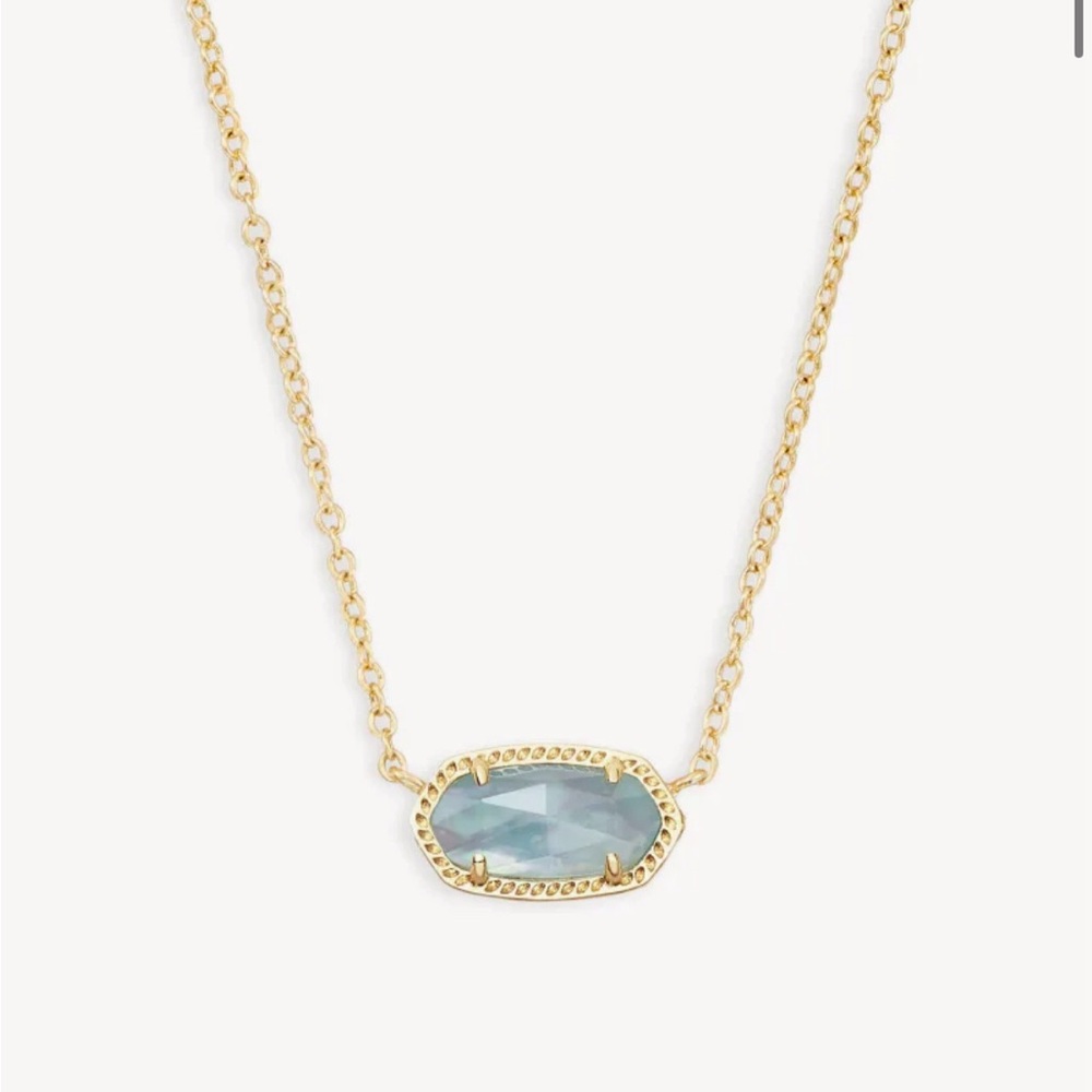 Kendra Scott “Elisa” necklace. Light Blue, new with tags!